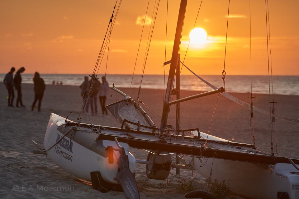 Zonsondergang Breezand